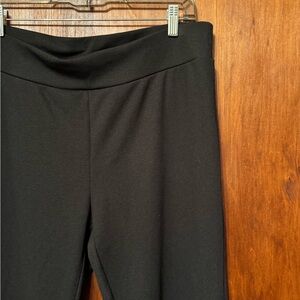 Women’s Plus Size Black Wide-Leg Flare Pants - Size 2X